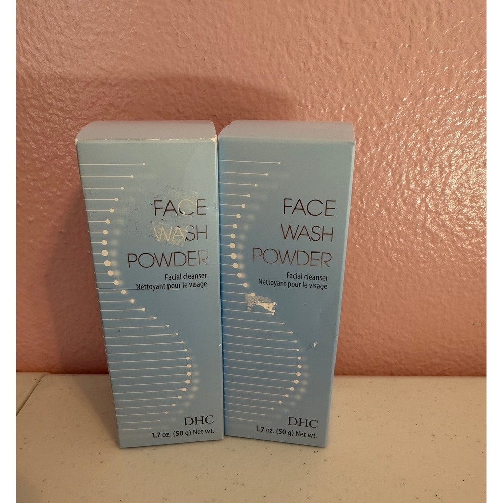 DHC Face Wash Powder 1.7 oz 50g Lot of 2 Enzyme Facial Cleanser New In Box Japan